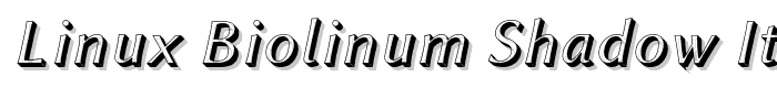 Linux Biolinum Shadow Italic font